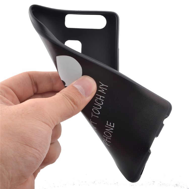 Flexible TPU Shell Cover for Huawei P9 - Two Big Eyes-5