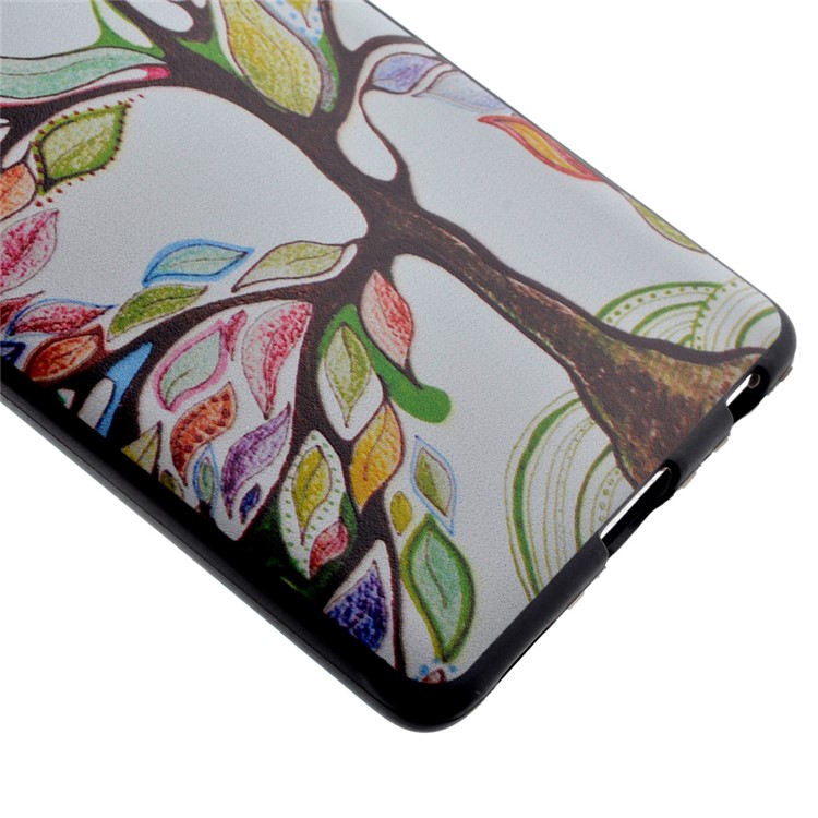 Flexible TPU Protective Case for Huawei P9 - Colorized Tree-3