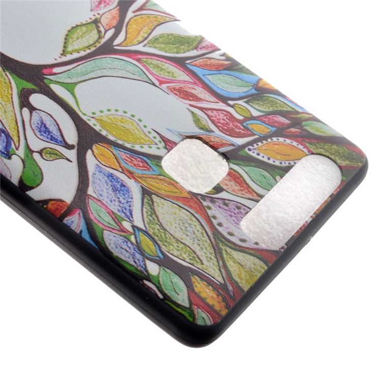 Flexible TPU Protective Case for Huawei P9 - Colorized Tree-4