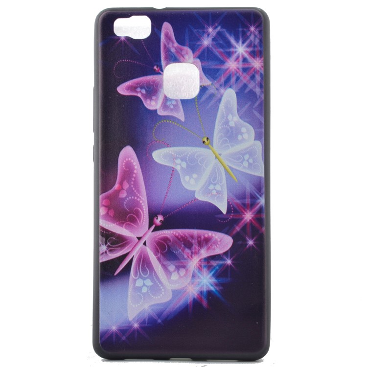 Soft TPU Case for Huawei P9 Lite - Vivid Butterflies-2