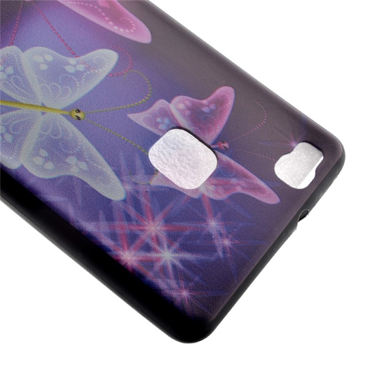 Soft TPU Case for Huawei P9 Lite - Vivid Butterflies-4