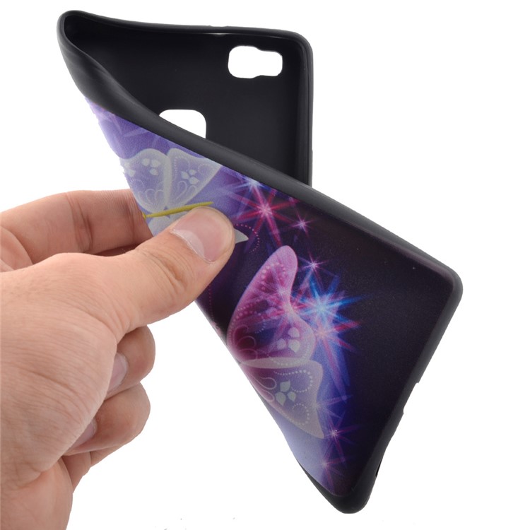 Soft TPU Case for Huawei P9 Lite - Vivid Butterflies-5