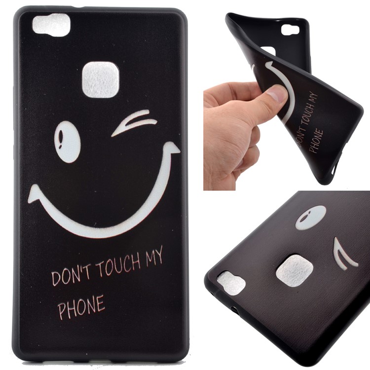 Soft TPU Back Case for Huawei P9 Lite - Do not Touch My Phone-1