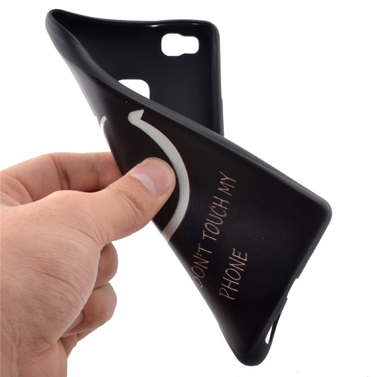Soft TPU Back Case for Huawei P9 Lite - Do not Touch My Phone-5