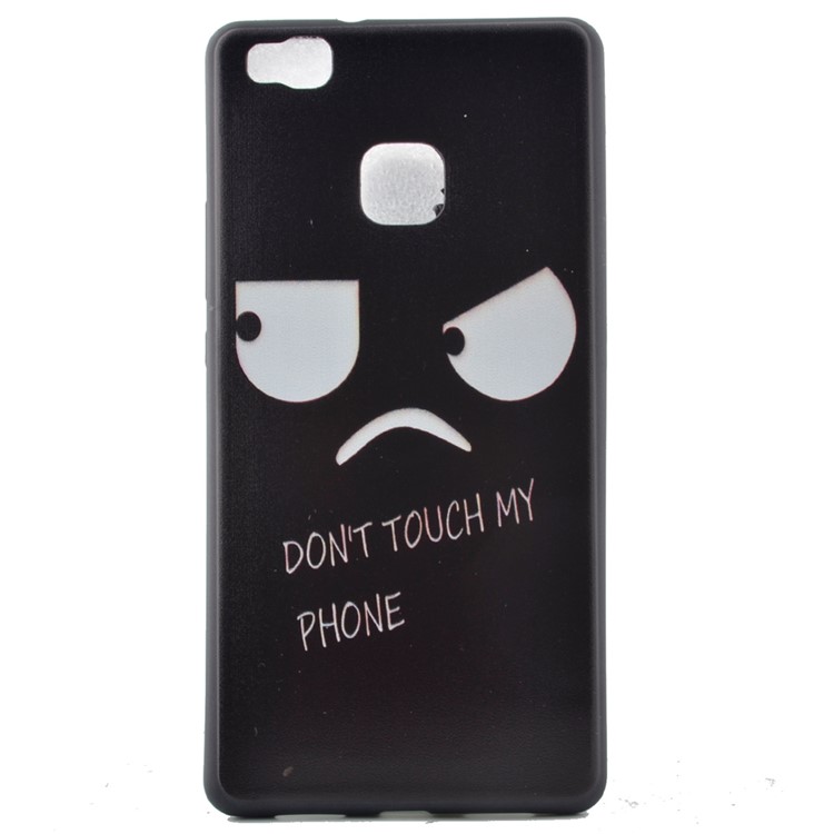 Soft TPU Cover Case for Huawei P9 Lite - Two Big Eyes-2