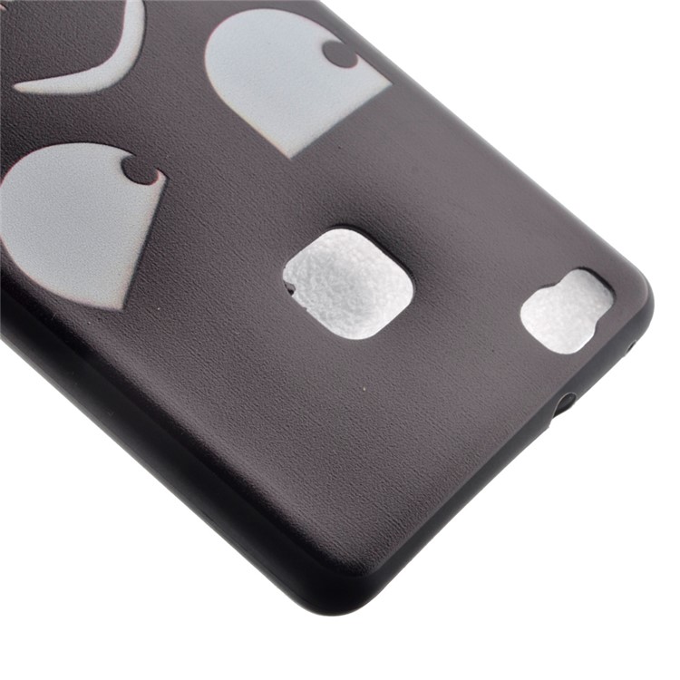 Soft TPU Cover Case for Huawei P9 Lite - Two Big Eyes-4