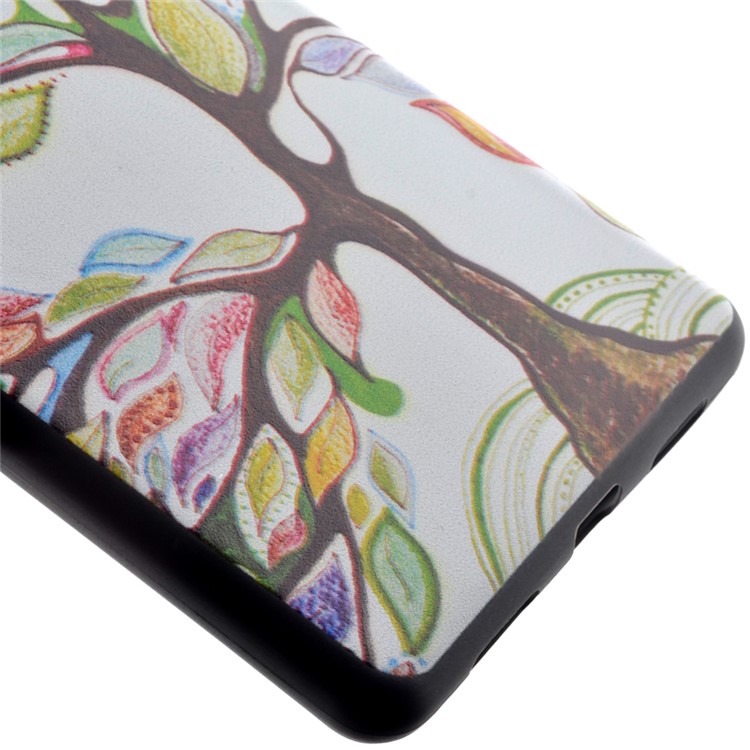 Soft TPU Cover Shell for Huawei P9 Lite - Colorful Tree-3