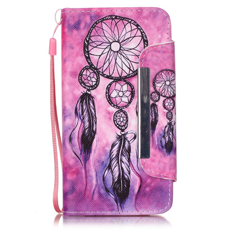 Patterned Wallet Leather Stand Case for Huawei Honor 4A / Y6 - Windbell-1