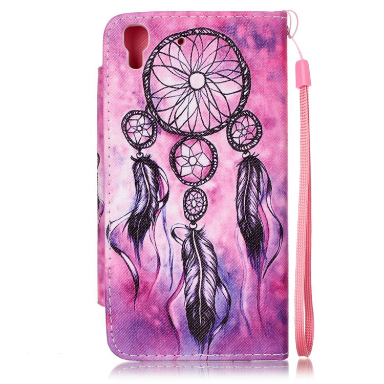 Patterned Wallet Leather Stand Case for Huawei Honor 4A / Y6 - Windbell-2
