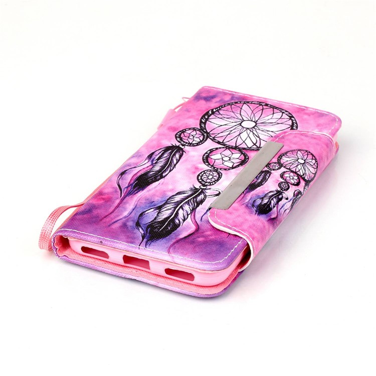 Patterned Wallet Leather Stand Case for Huawei Honor 4A / Y6 - Windbell-4