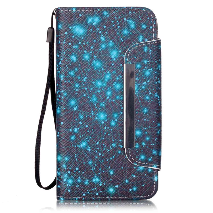 Patterned Wallet Leather Stand Cover for Huawei Honor 4A / Y6 - Constellation-1