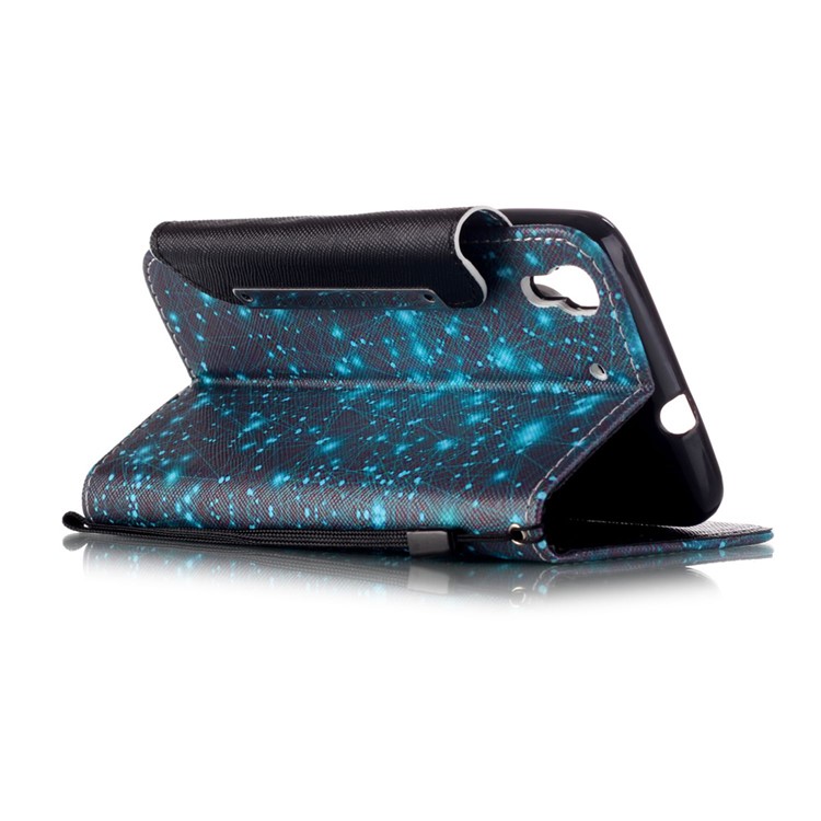 Patterned Wallet Leather Stand Cover for Huawei Honor 4A / Y6 - Constellation-3