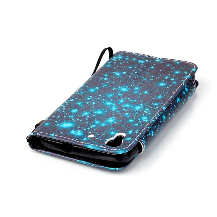 Patterned Wallet Leather Stand Cover for Huawei Honor 4A / Y6 - Constellation-5