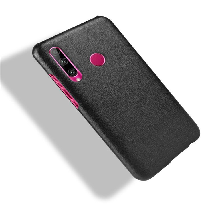 Litchi Texture PU Leather Coated PC Case for Huawei Honor 20 Lite - Black-4