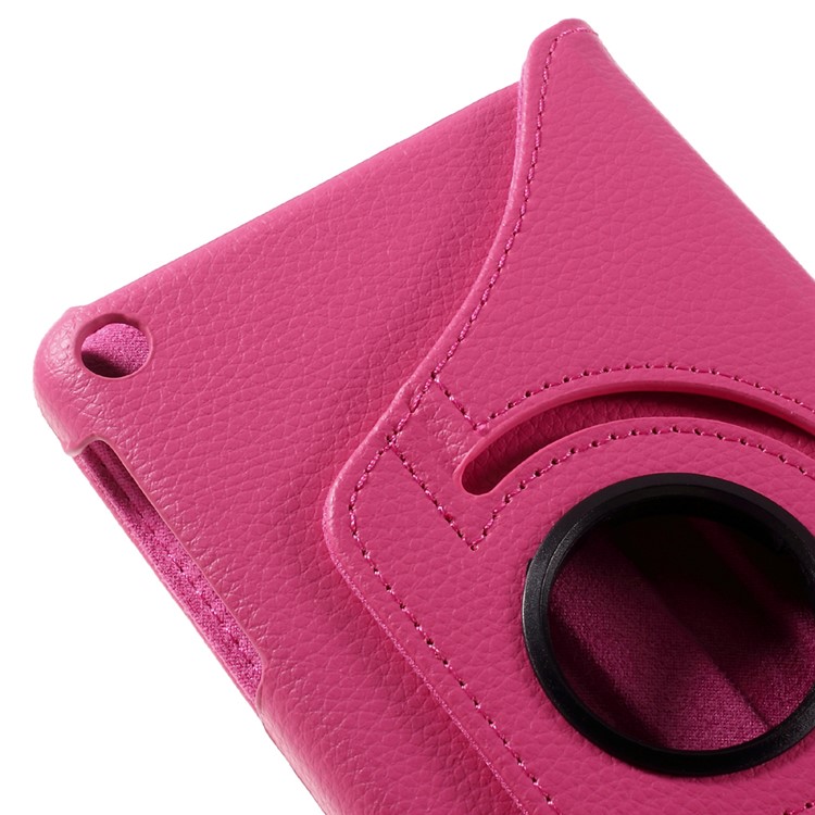 Litchi Texture Rotating Smart Leather Stand Case for Huawei Honor Tablet T1 7.0 (T1-701u) - Rose-10