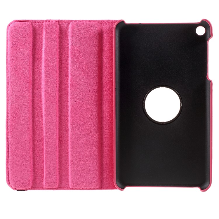 Litchi Texture Rotating Smart Leather Stand Case for Huawei Honor Tablet T1 7.0 (T1-701u) - Rose-11