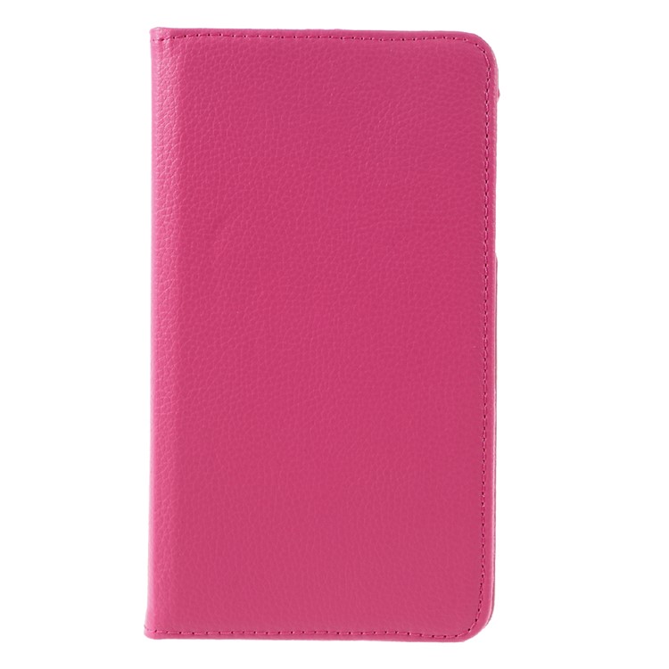 Litchi Texture Rotating Smart Leather Stand Case for Huawei Honor Tablet T1 7.0 (T1-701u) - Rose-2