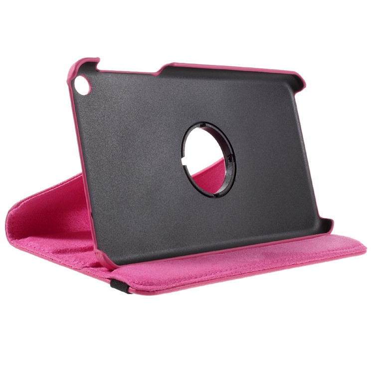 Litchi Texture Rotating Smart Leather Stand Case for Huawei Honor Tablet T1 7.0 (T1-701u) - Rose-5