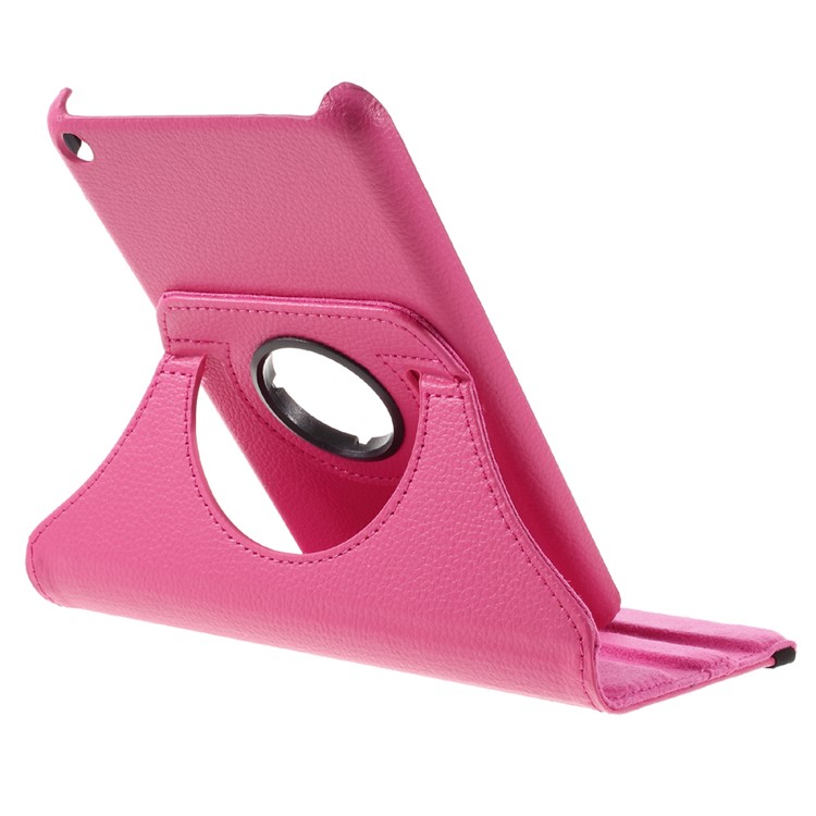 Litchi Texture Rotating Smart Leather Stand Case for Huawei Honor Tablet T1 7.0 (T1-701u) - Rose-8