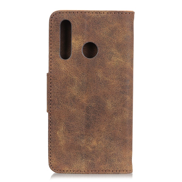Vintage Style Wallet Stand Split Leather Phone Case for Huawei Nova 5i / P Smart Z / Y9 Prime 2019 - Coffee-10