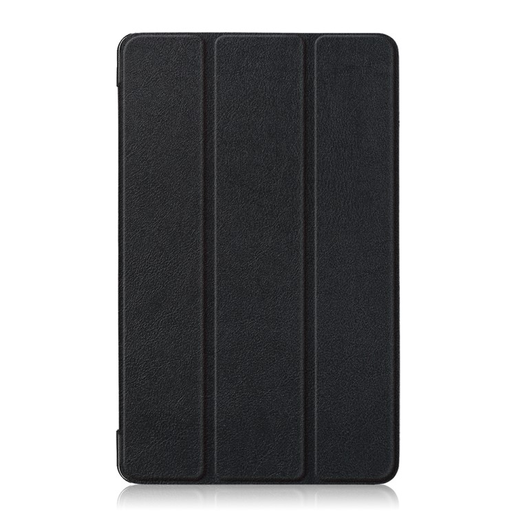 Litchi Skin PU Leather Tri-fold Stand Tablet Cover for Huawei MediaPad M5 Lite 8 - Black-2