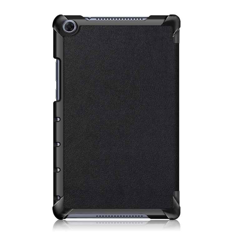 Litchi Skin PU Leather Tri-fold Stand Tablet Cover for Huawei MediaPad M5 Lite 8 - Black-3