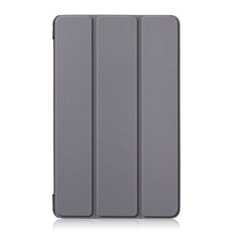 Litchi Piel PU Cuero Tríptico Cubierta De La Tableta Cubierta Para Huawei Mediapad M5 Lite 8 - Gris-2