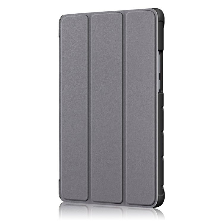 Litchi Piel PU Cuero Tríptico Cubierta De La Tableta Cubierta Para Huawei Mediapad M5 Lite 8 - Gris-4