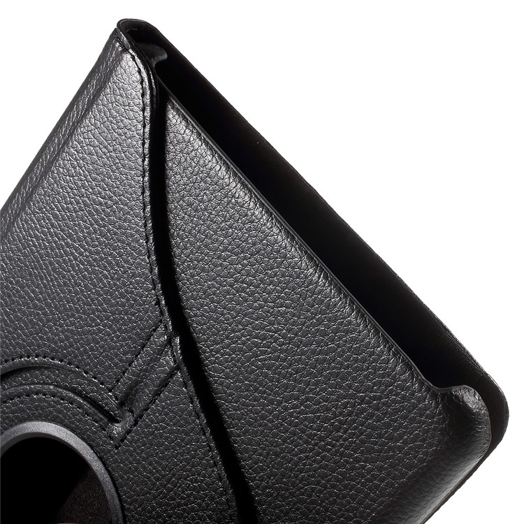 Litchi Grain Rotary Stand Case for Huawei MediaPad T1 10 - Black-11