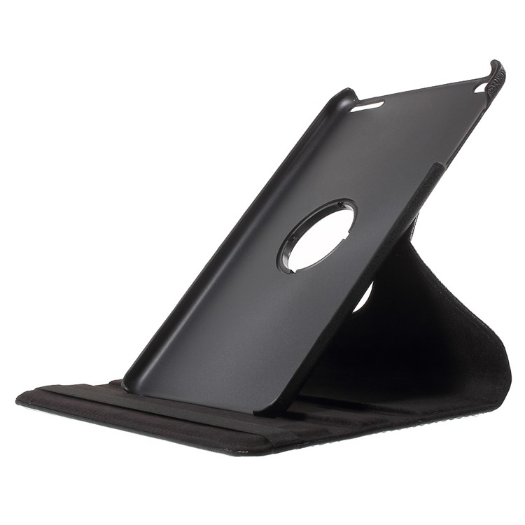 Litchi Grain Rotary Stand Case for Huawei MediaPad T1 10 - Black-6
