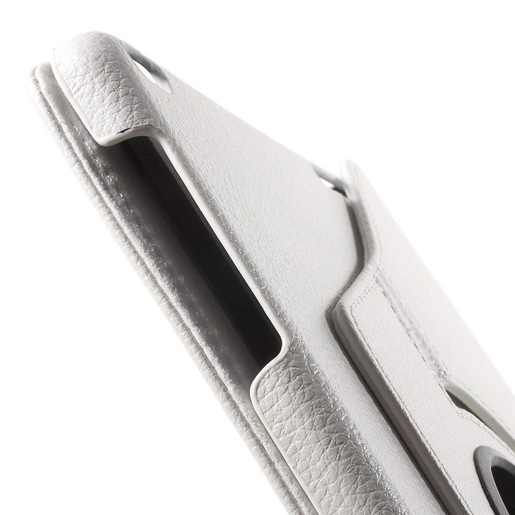 Litchi Grain Rotary Stand Cover for Huawei MediaPad T1 10 - White-11