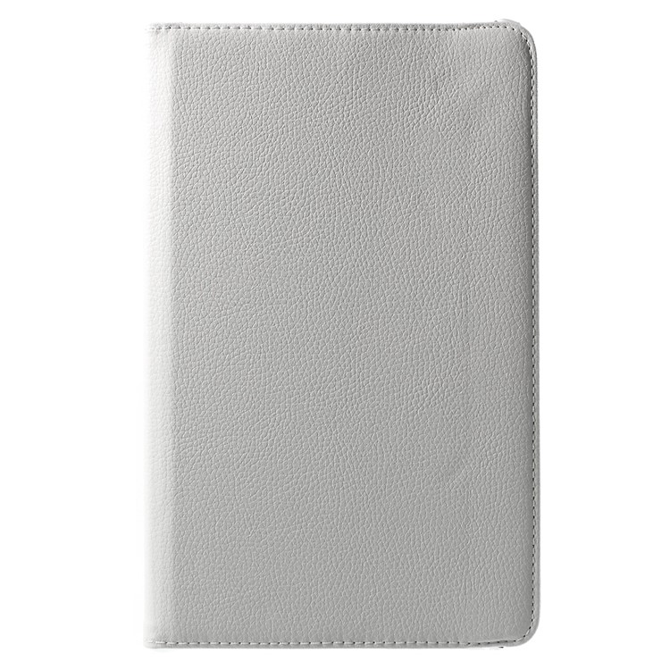Litchi Grain Rotary Stand Cover for Huawei MediaPad T1 10 - White-2