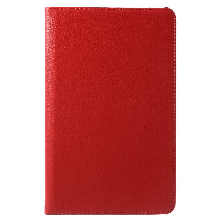 Litchi Grain Rotary Stand Shell for Huawei MediaPad T1 10 - Red-2