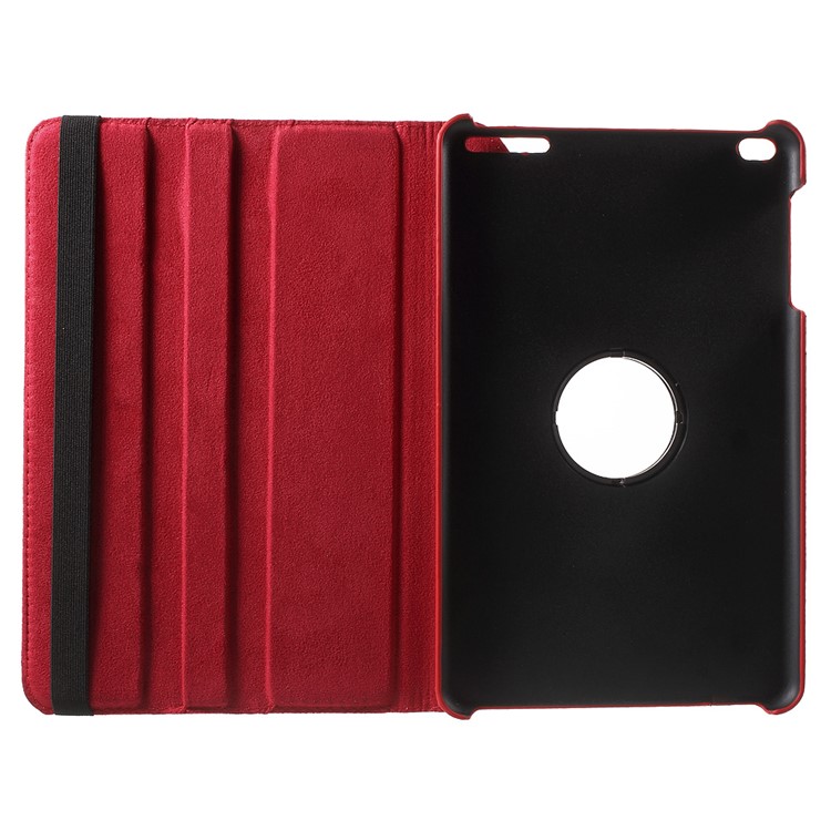 Litchi Grain Rotary Stand Shell for Huawei MediaPad T1 10 - Red-7