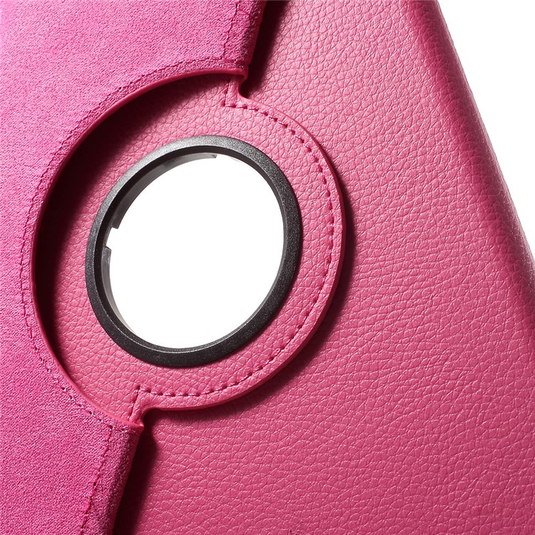 Litchi Grain Rotary Stand Flip Case for Huawei MediaPad T1 10 - Rose-10