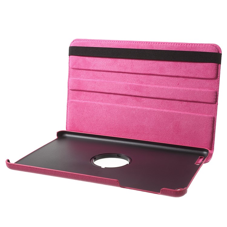 Litchi Grain Rotary Stand Flip Case for Huawei MediaPad T1 10 - Rose-8