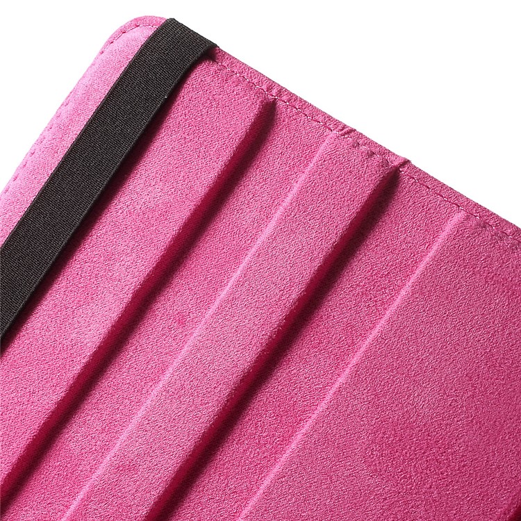 Litchi Grain Rotary Stand Flip Case for Huawei MediaPad T1 10 - Rose-9