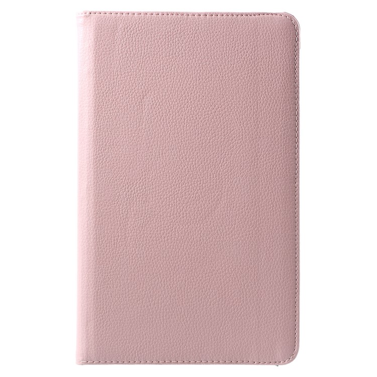 Litchi Grain Rotary Stand Case for Huawei MediaPad T1 10 - Pink-2