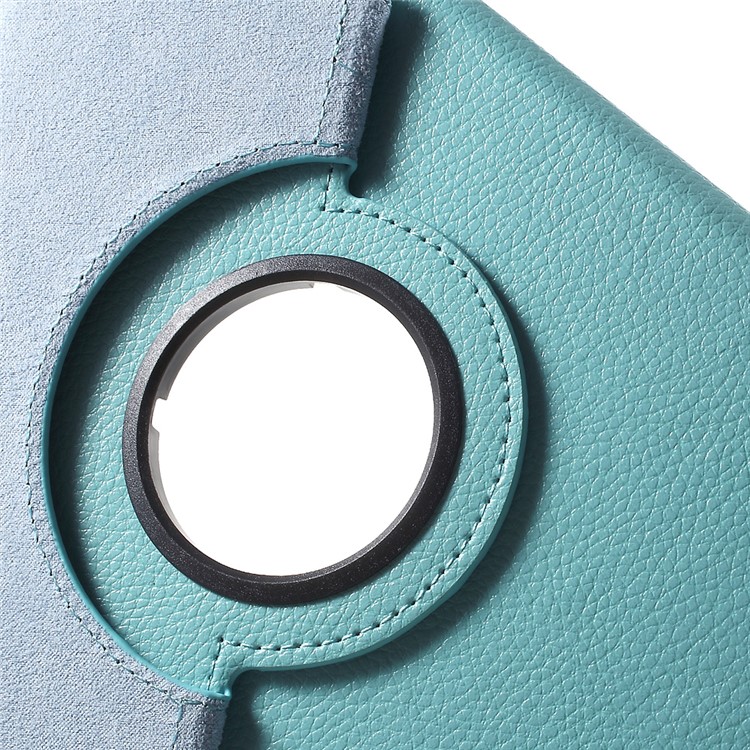 Litchi Grain Rotary Stand Case for Huawei MediaPad T1 10 - Baby Blue-10