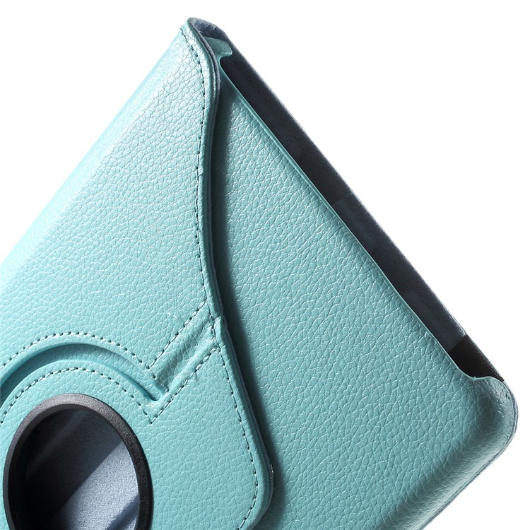 Litchi Grain Rotary Stand Case for Huawei MediaPad T1 10 - Baby Blue-11