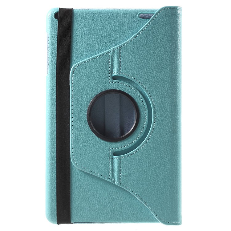 Litchi Grain Rotary Stand Case for Huawei MediaPad T1 10 - Baby Blue-3