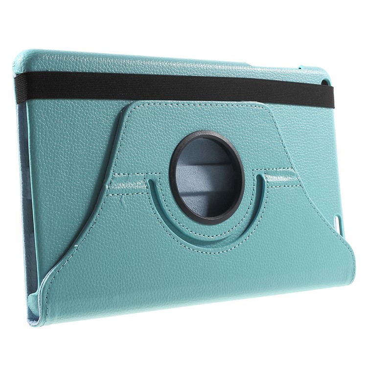 Litchi Grain Rotary Stand Case for Huawei MediaPad T1 10 - Baby Blue-4