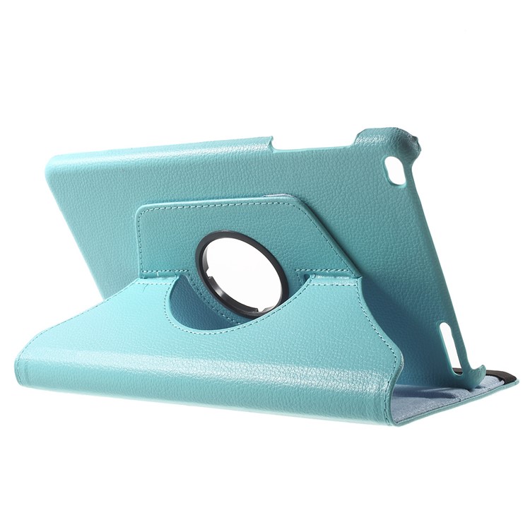 Litchi Grain Rotary Stand Case for Huawei MediaPad T1 10 - Baby Blue-5