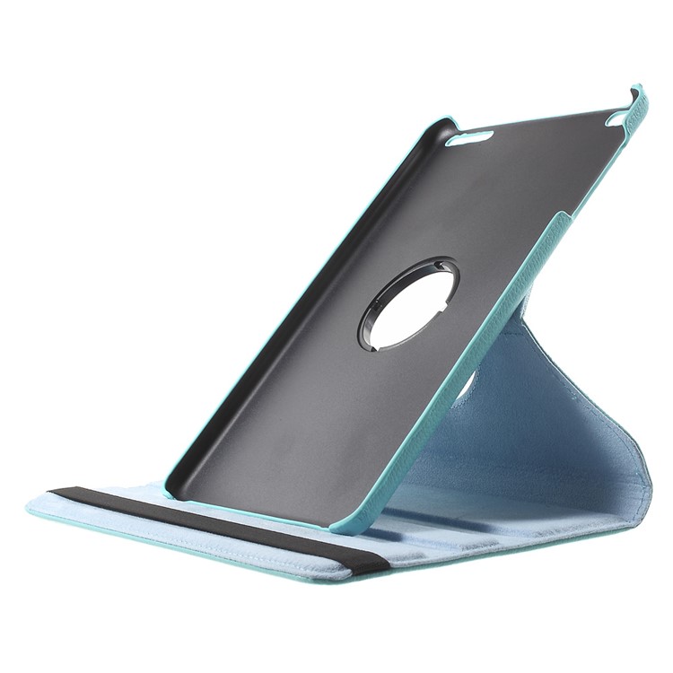 Litchi Grain Rotary Stand Case for Huawei MediaPad T1 10 - Baby Blue-6