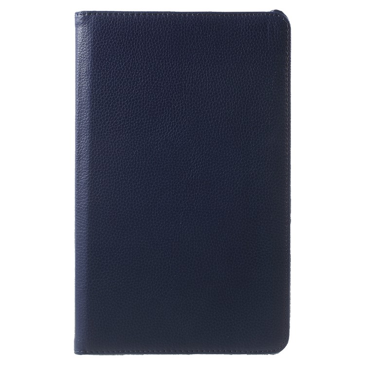 Litchi Grain Rotary Stand Case for Huawei MediaPad T1 10 - Dark Blue-2