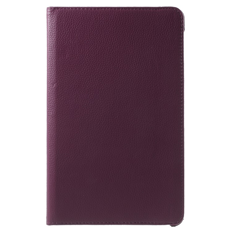 Litchi Grain Rotary Stand Case for Huawei MediaPad T1 10 - Purple-2