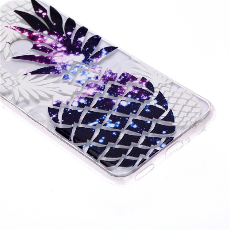 Embossed Pattern 3D Diamond Texture Soft TPU Back Case for Huawei P10 Lite / P Smart (2019) / Nova Lite 3 (Japan) - Pineapple-3