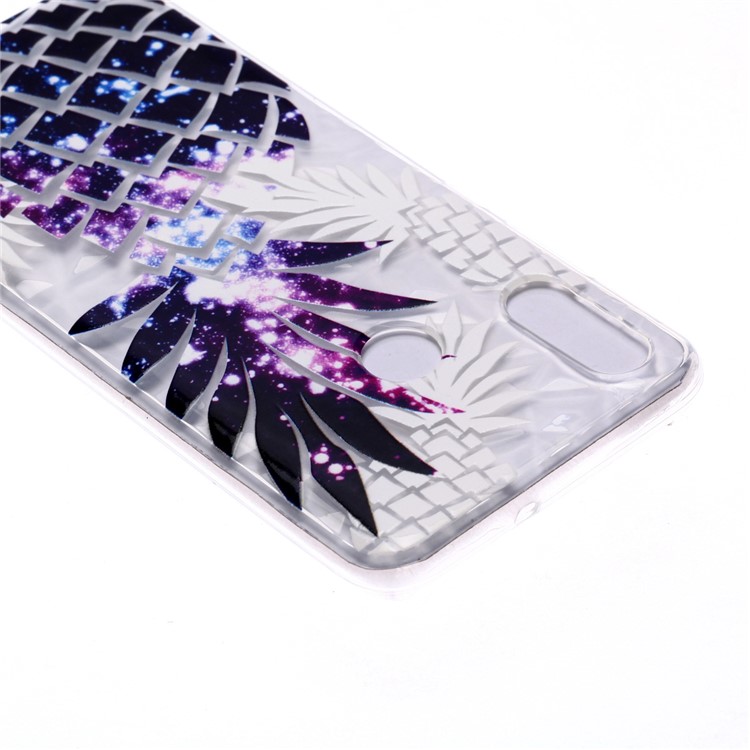 Embossed Pattern 3D Diamond Texture Soft TPU Back Case for Huawei P10 Lite / P Smart (2019) / Nova Lite 3 (Japan) - Pineapple-4