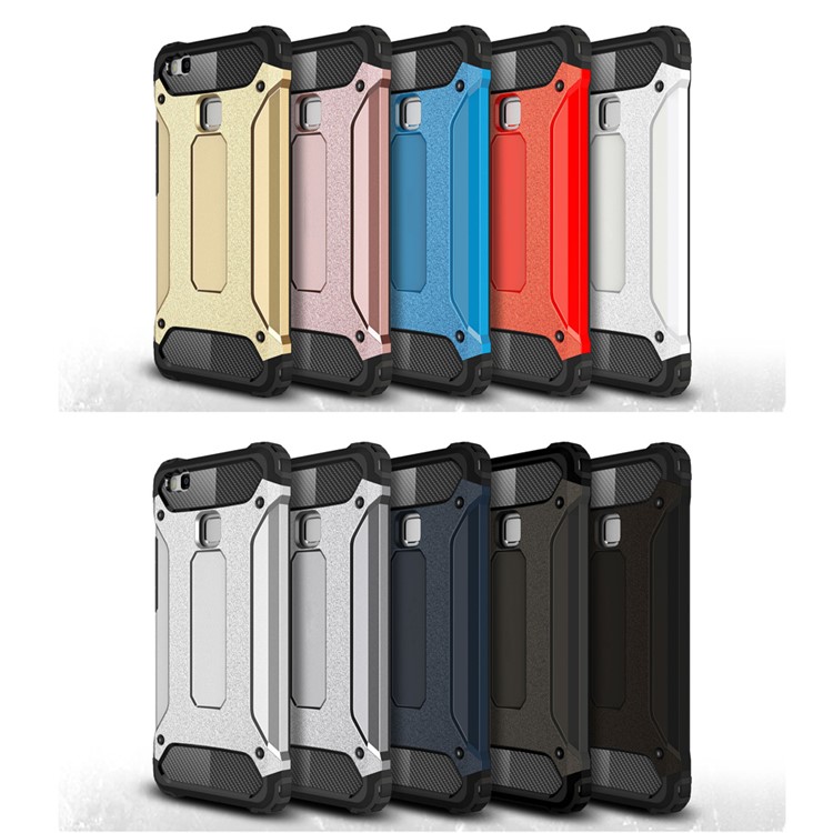Armor Guard Plastic + TPU Shell Cover for Huawei P9 Lite / G9 Lite - White-3