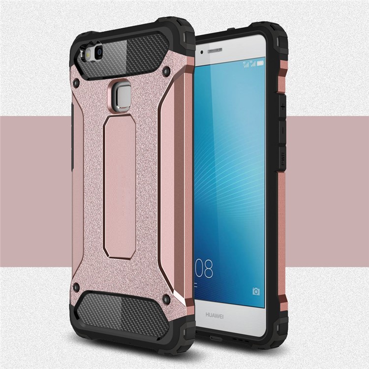 Hybrid Cover Plastic + TPU Armor Guard for Huawei P9 Lite / G9 Lite - Rose Gold-1